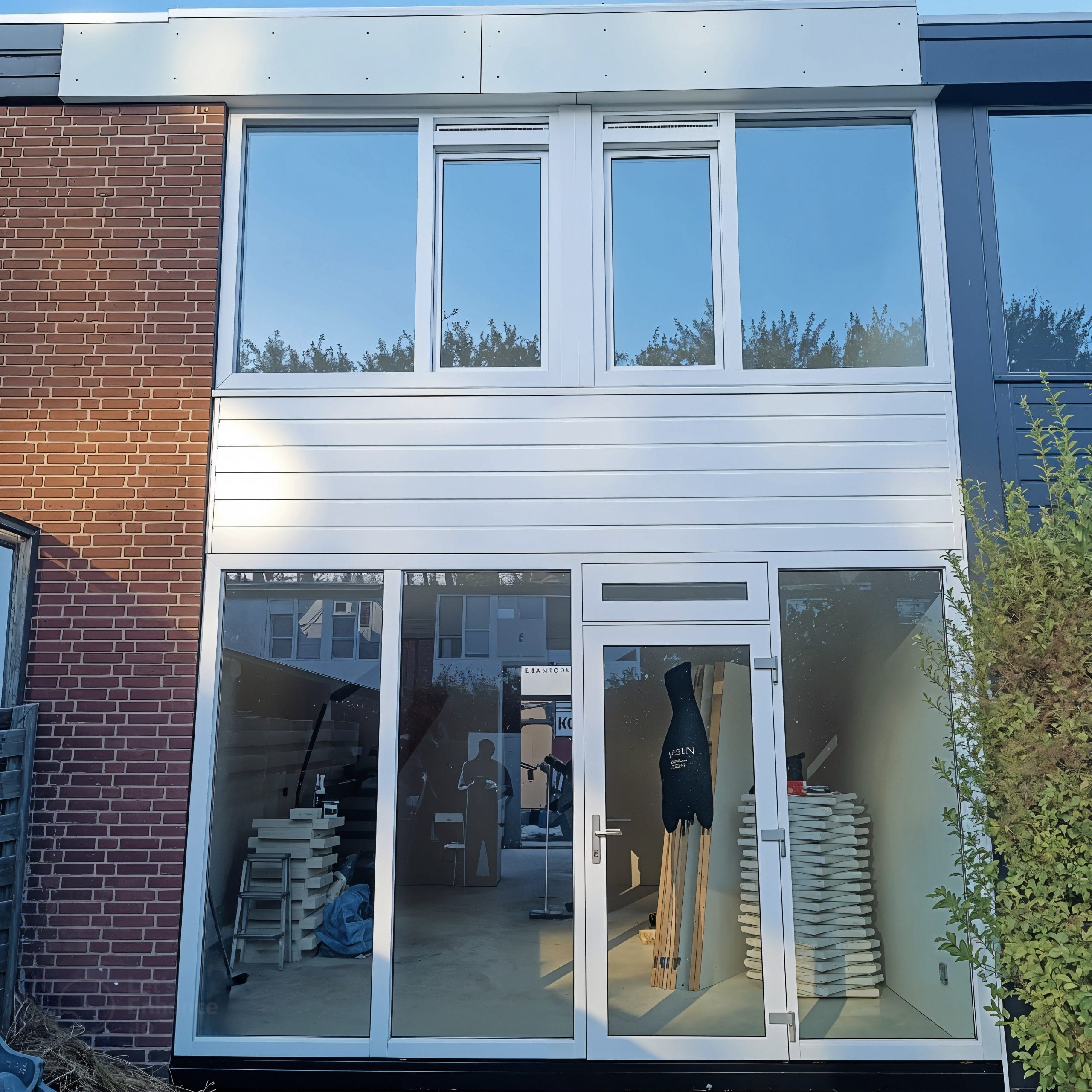 Gevelbekleding van Nikozijn op een moderne woning in Zuid-Holland